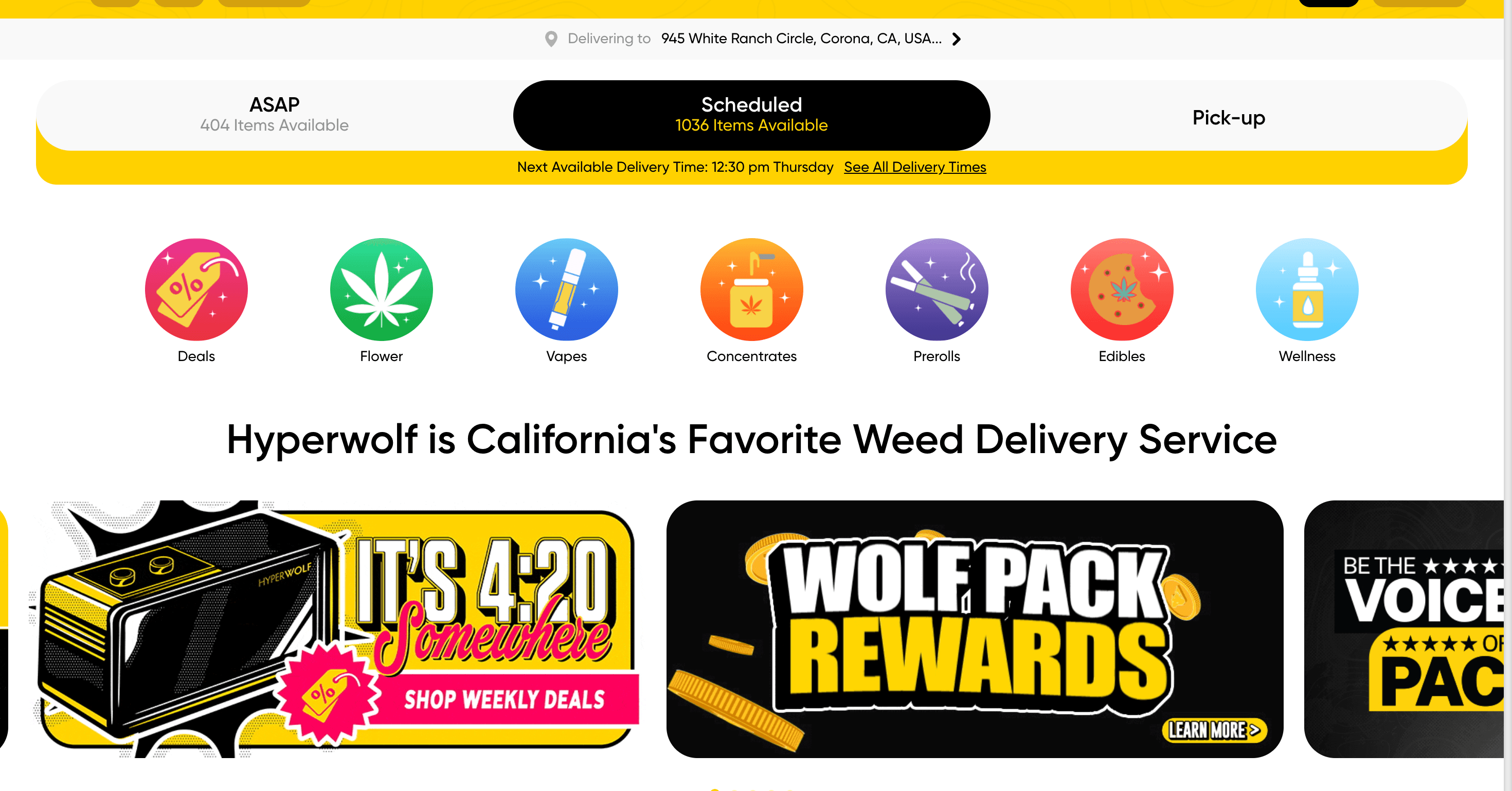 Hyperwolf - Cannabis Delivery Platform